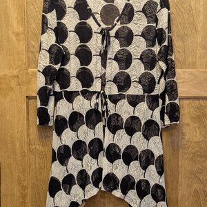 Swimsuit Cover up, Sheer, Lacey, Size L, Kaktus